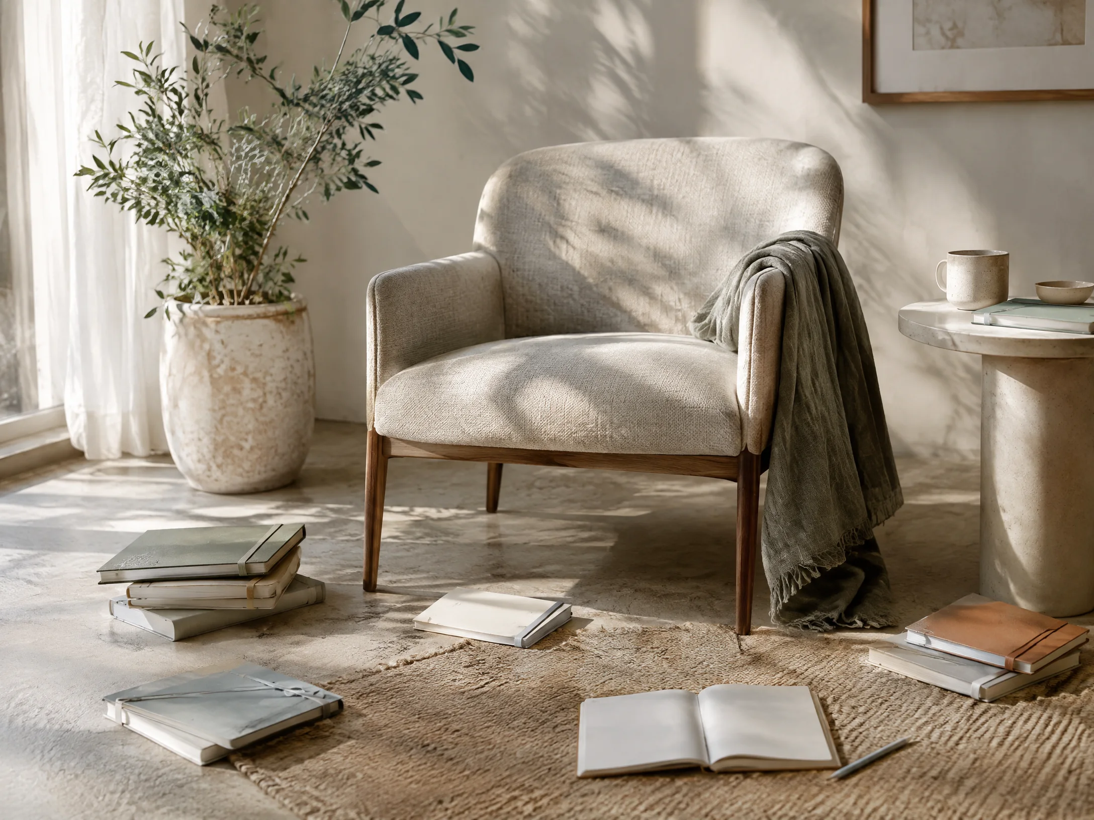 Companion notes around a quiet chair