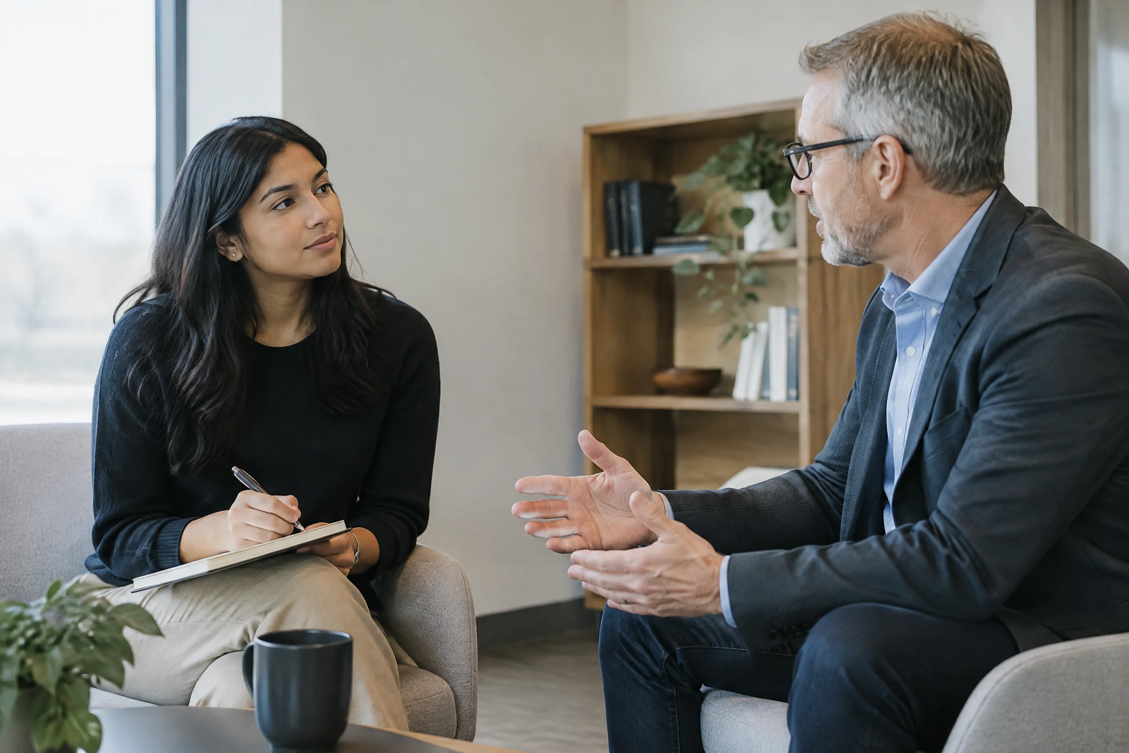 Quiet mentoring conversation